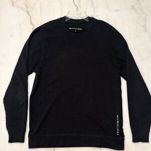 Municipal Sport Utility Gear - Town Crew Sweatshirt, Black, Sz Small, Excellent